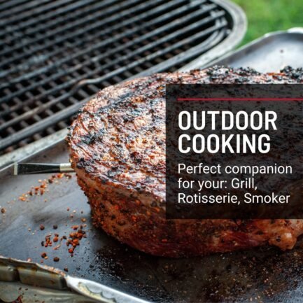 meater plus | smart meat thermometer with bluetooth | 165ft wireless range | for the oven, grill, kitchen, bbq, smoker, rotisserie meater plus | smart meat thermometer with bluetooth | 165ft wireless range | for the oven, grill, kitchen, bbq, smoker, rotisserie