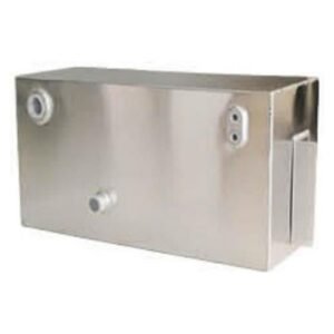 15 gal aluminum fuel tank for 1955 1959 chevy pickup under box, 9 x 14.62 x 28.37 in.