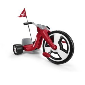radio flyer big flyer sport, chopper tricycle, 16″ front wheel, red