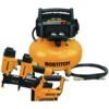 bostitch btfp3kit 3 piece nailer/ 0.8 hp 6 gallon oil free pancake air compressor combo kit bostitch btfp3kit 3 piece nailer/ 0.8 hp 6 gallon oil free pancake air compressor combo kit