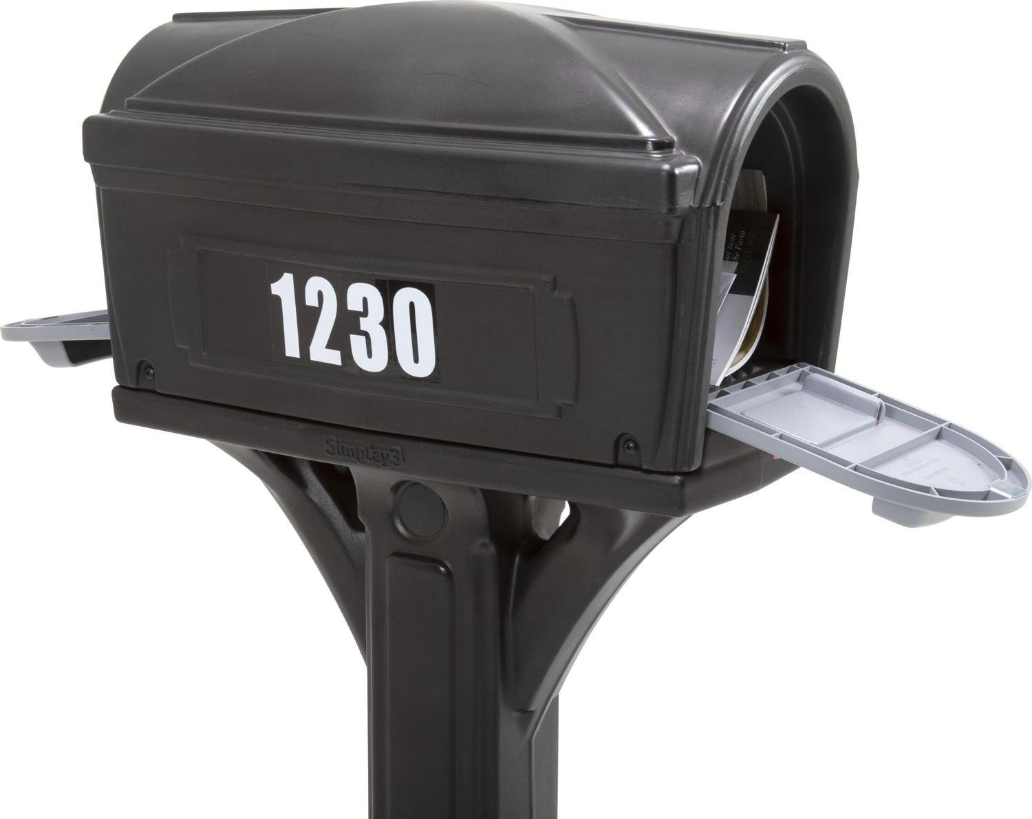 simplay3 dig free easy up classic black plastic mailbox simplay3 dig free easy up classic black plastic mailbox