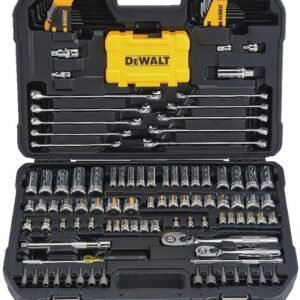 dewalt mechanics tools kit and socket set, 142 piece, mm (dwmt73802)