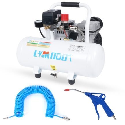 limodot air compressor, ultra quiet air compressor, only 60db, 2 gallon air tank, dual couplers supports two users, fast 20s recovery, oil free, ideal for shop, garage, car, pneumatic tools limodot air compressor, ultra quiet air compressor, only 60db, 2 gallon air tank, dual couplers supports two users, fast 20s recovery, oil free, ideal for shop, garage, car, pneumatic tools