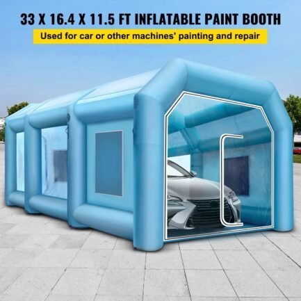 skyshalo inflatable paint booth, inflatable spray booth with filter system portable, car paint booth for car parking tent workstation (33×16.4×11.5ft) skyshalo inflatable paint booth, inflatable spray booth with filter system portable, car paint booth for car parking tent workstation (33×16.4×11.5ft)
