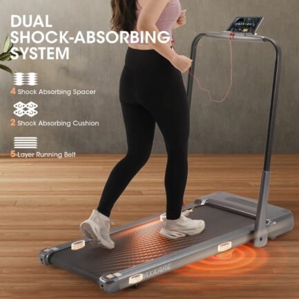 maxkare 2 in 1 folding under desk treadmill max 7.5mph 2.5hp with remote control, walking pad for home/office use, 265lbs weight capacity maxkare 2 in 1 folding under desk treadmill max 7.5mph 2.5hp with remote control, walking pad for home/office use, 265lbs weight capacity