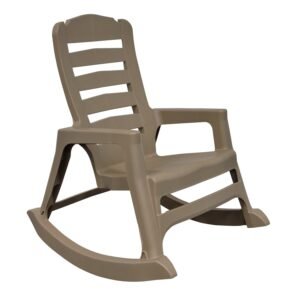 adams big easy portobello polypropylene frame rocking chair