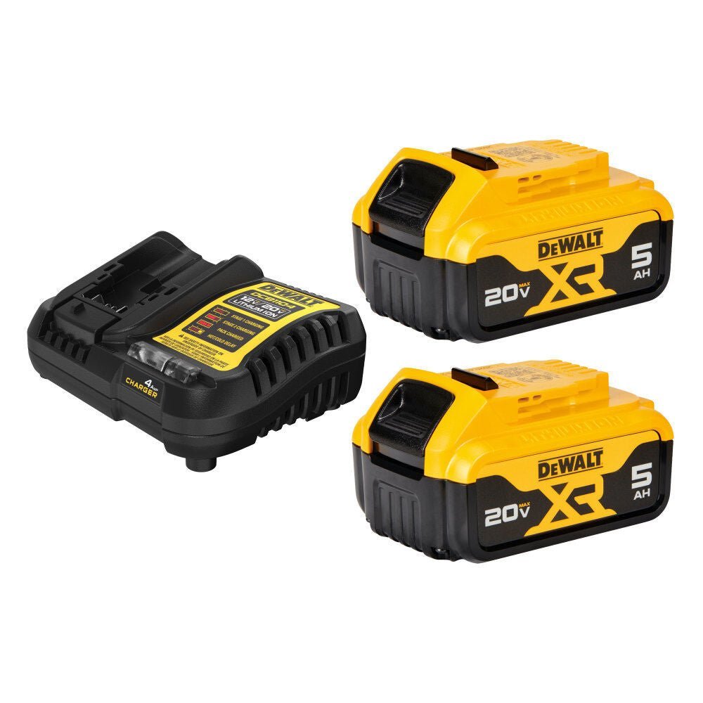 Store dw 20v max xr starter kit 5.0ah battery 2 pack with charger and bag dcb205 2ck