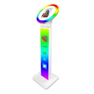 automatic selfie 12.9 inch ipad photo booth floor stand selfie photobooth for wedding party…
