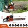 gas chainsaw 60cc 2 cycle gasoline powered chainsaws 20 inch professional power chain saws for forest cutting trees, wood, garden and farm use gas chainsaw 60cc 2 cycle gasoline powered chainsaws 20 inch professional power chain saws for forest cutting trees, wood, garden and farm use