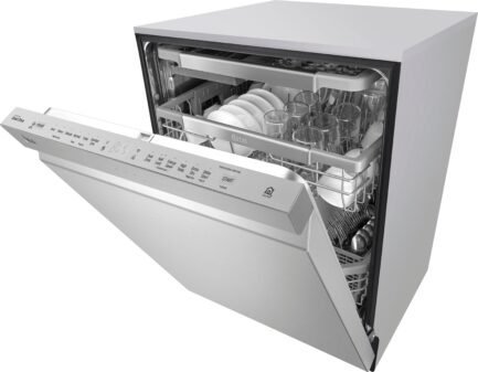 lg – 24″ top control smart wi fi enabled dishwasher with quadwash and stainless steel tub – stainless steel lg – 24″ top control smart wi fi enabled dishwasher with quadwash and stainless steel tub – stainless steel