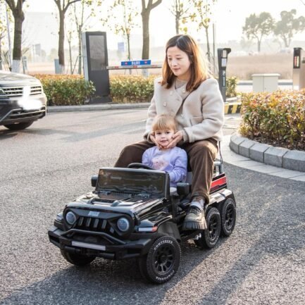 24v ride on car for kids with 6 wheel, 24v battery powered ride on 4wd electric vehicle with remote, parental rear seat, 5 point safety belt, storage space, carrying handle, music, led lights (black) 24v ride on car for kids with 6 wheel, 24v battery powered ride on 4wd electric vehicle with remote, parental rear seat, 5 point safety belt, storage space, carrying handle, music, led lights (black)