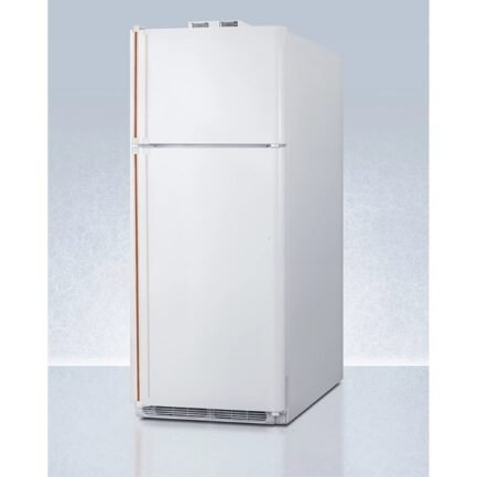 18 cu.ft. break room refrigerator freezer in white with nist calibrated alarm/thermometers and copper handles 18 cu.ft. break room refrigerator freezer in white with nist calibrated alarm/thermometers and copper handles