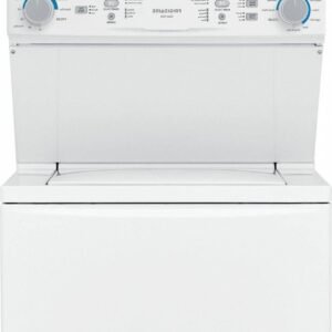 3.9 cu. ft. washer, 5.6 cu. ft. dryer white stack laundry flce7522aw