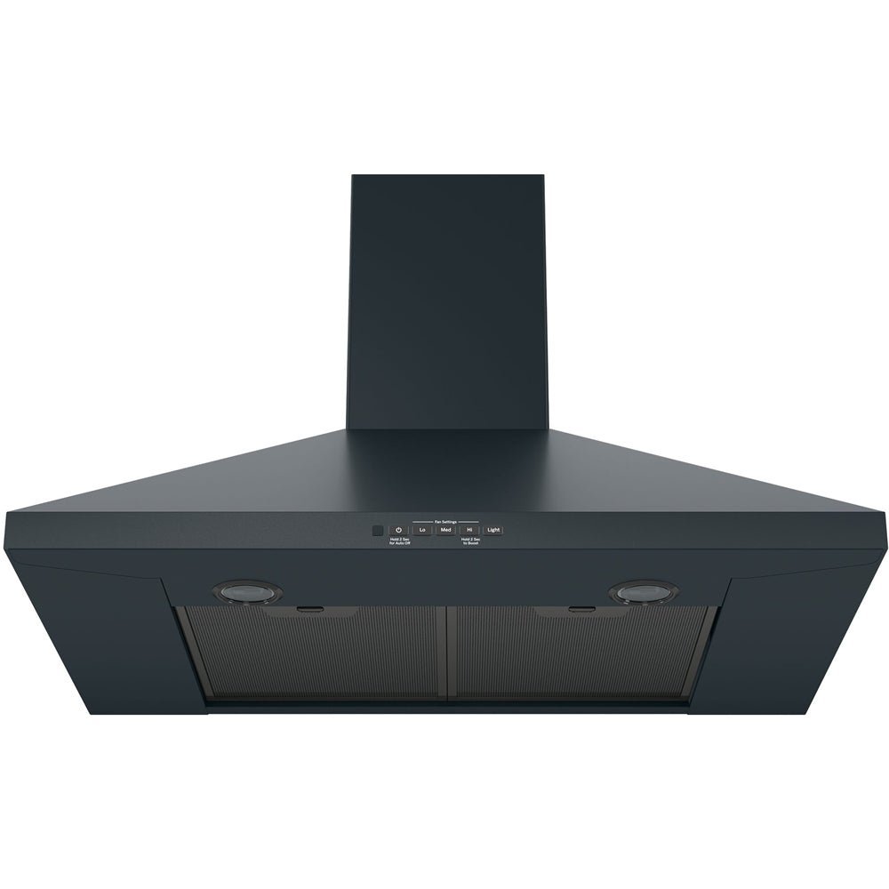 ge – 30″ convertible range hood – black slate ge – 30″ convertible range hood – black slate
