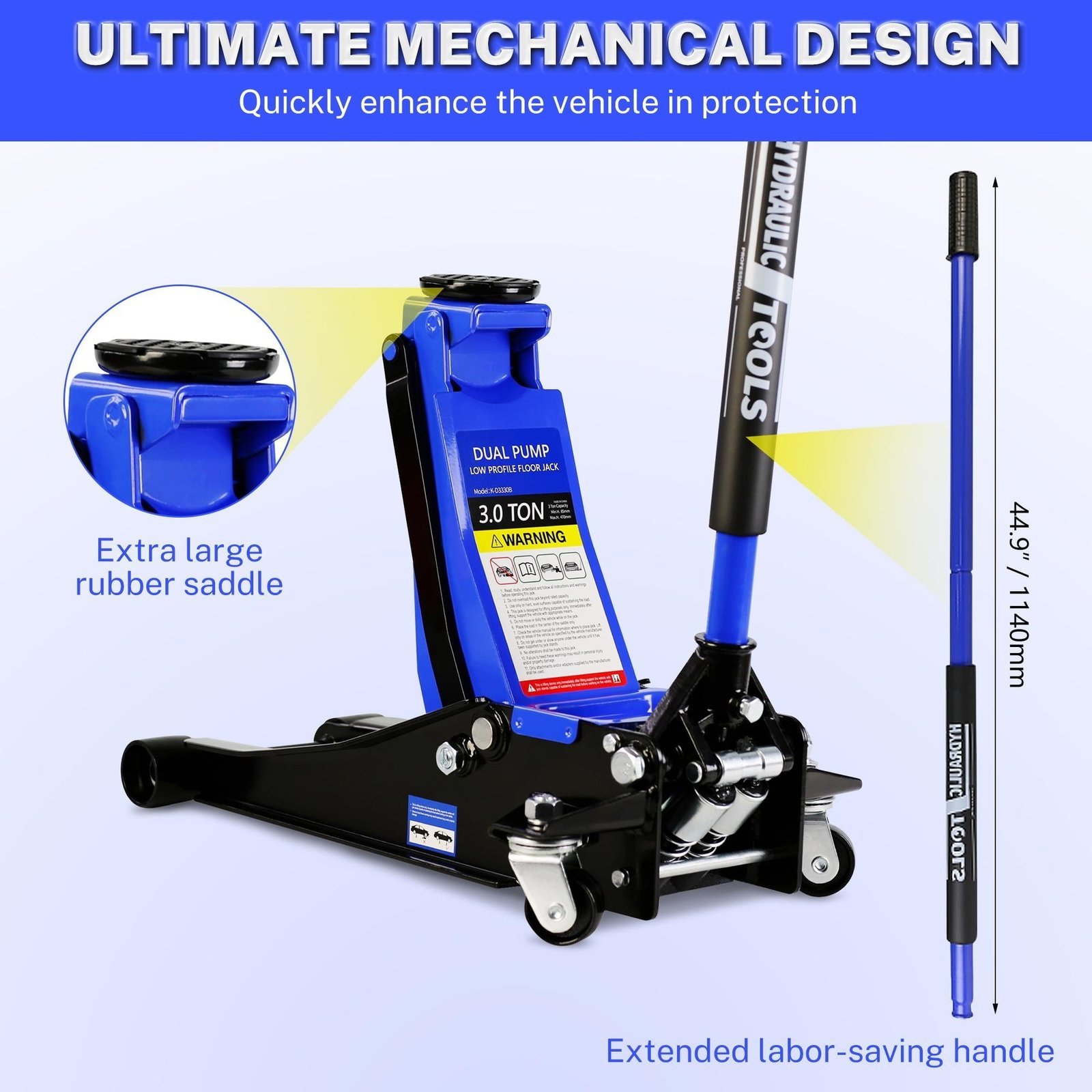 seizeen floor jack 3 ton, low profile jack quick lift pump 3.3″ 18.5″, hydraulic trolley jack with 45″ extended handle and rubber saddle, heavy duty steel car jack lift, 6600lbs seizeen floor jack 3 ton, low profile jack quick lift pump 3.3″ 18.5″, hydraulic trolley jack with 45″ extended handle and rubber saddle, heavy duty steel car jack lift, 6600lbs