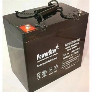batteryjack agm12 55 202 h00255 – black – 00001 black 12 v 55ah 1400 watts nb – t5 high current battery replaces kinetik hc1200