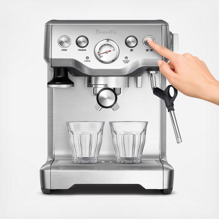 breville – the infuser manual espresso machine with 15 bars of pressure, milk frother and water filtration – silver breville – the infuser manual espresso machine with 15 bars of pressure, milk frother and water filtration – silver