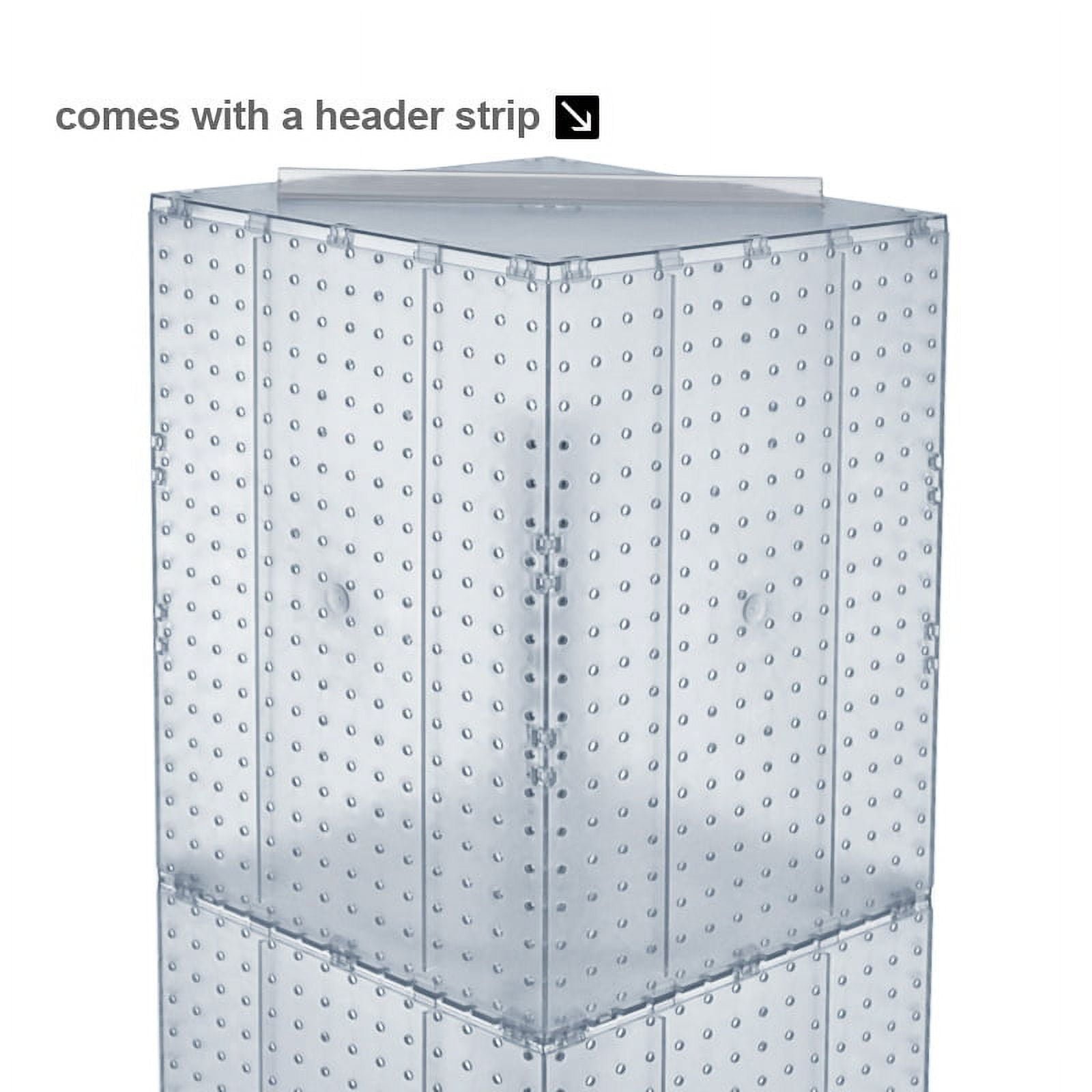 azar displays 701465 gre green four sided pegboard tower floor display on revolving wheeled base. spinner rack stand. panel size: 14″w x 60″h azar displays 701465 gre green four sided pegboard tower floor display on revolving wheeled base. spinner rack stand. panel size: 14″w x 60″h