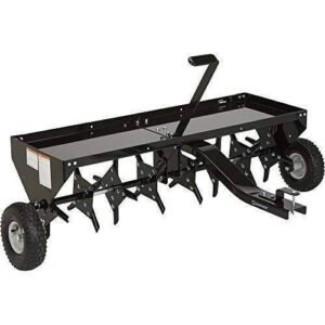 arktek strongway tow behind plug aerator â 48in.w, 32 coring plugs