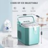 countertop ice maker,portable ice machine with carry handle,self cleaning,basket and scoop,9 cubes in 6 mins,26.5lbs/24hrs,2 sizes of bullet ice,for home,kitchen,party,grey countertop ice maker,portable ice machine with carry handle,self cleaning,basket and scoop,9 cubes in 6 mins,26.5lbs/24hrs,2 sizes of bullet ice,for home,kitchen,party,grey