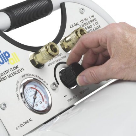 quipall 4 1 siltwn al ultra quiet 1 hp 4.6 gallon oil free twin stack air compressor quipall 4 1 siltwn al ultra quiet 1 hp 4.6 gallon oil free twin stack air compressor
