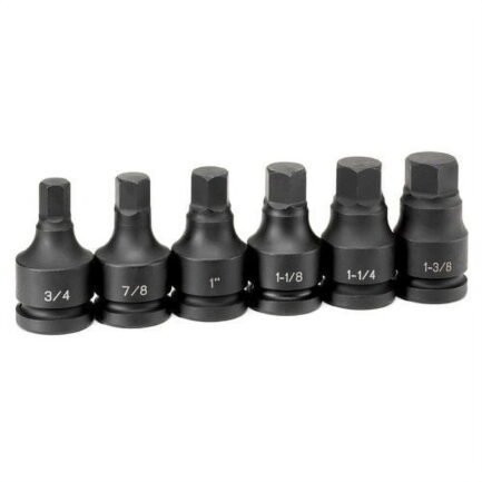 1″ drive 6 piece hex driver set 1″ drive 6 piece hex driver set