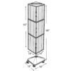azar displays 701465 yel yellow four sided pegboard tower floor display on revolving wheeled base. spinner rack stand. panel size: 14″w x 60″h azar displays 701465 yel yellow four sided pegboard tower floor display on revolving wheeled base. spinner rack stand. panel size: 14″w x 60″h