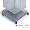 azar displays 701465 blu blue four sided pegboard tower floor display on revolving wheeled base. spinner rack stand. panel size: 14″w x 60″h azar displays 701465 blu blue four sided pegboard tower floor display on revolving wheeled base. spinner rack stand. panel size: 14″w x 60″h