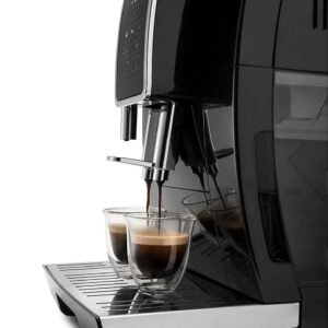 de’longhi – dinamica espresso machine with 15 bars of pressure and milk frother – black/stainless