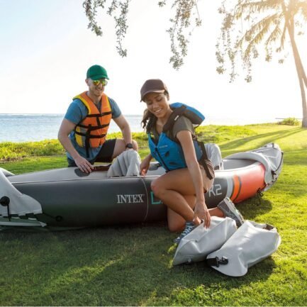 open box intex dakota k2 2 person vinyl inflatable kayak with oars and pump open box intex dakota k2 2 person vinyl inflatable kayak with oars and pump