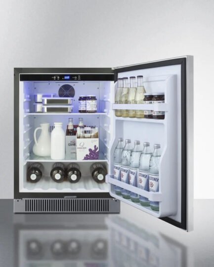 24″ wide outdoor all freezer, black cabinet 24″ wide outdoor all freezer, black cabinet
