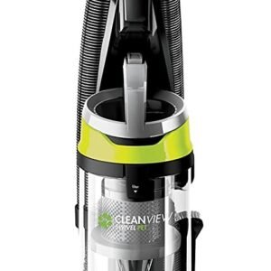 bissell 2252 cleanview swivel upright bagless vacuum with swivel steering, powerful pet hair pick up, specialized pet tools, large capacity dirt tank, easy empty