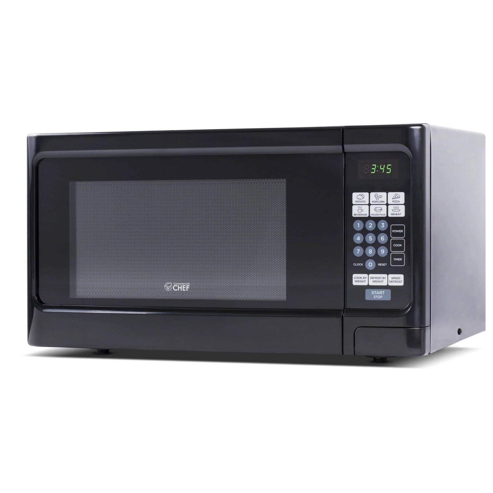 commercial chef 1.1 cu. ft. countertop microwave oven, black commercial chef 1.1 cu. ft. countertop microwave oven, black