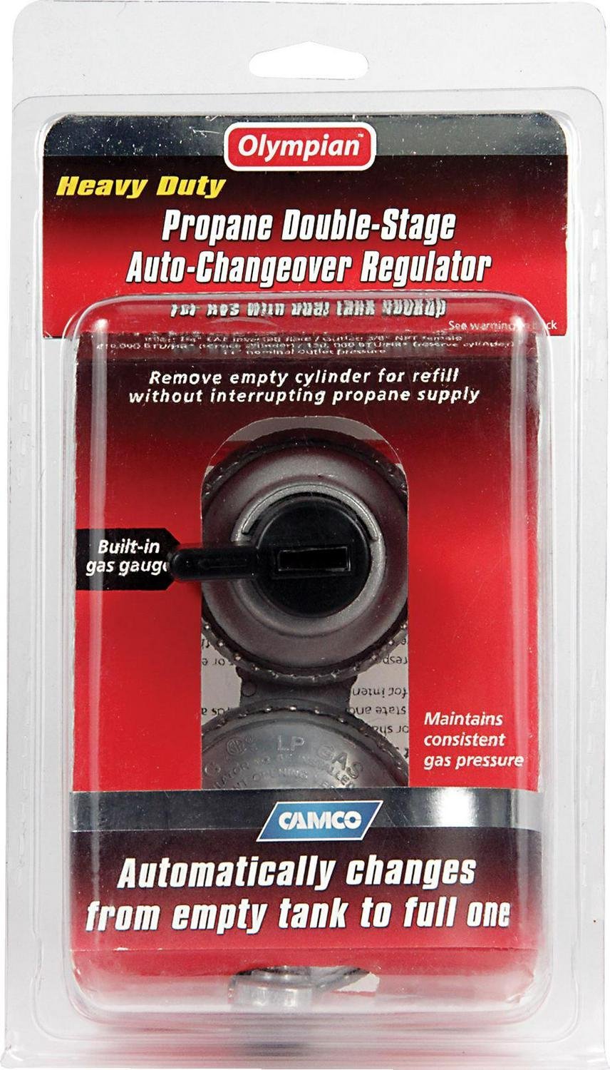 camco propane double stage auto changeover regulator for rvs with dual propane tank hookups, maintains a constant gas pressure with auto change from empty to full tanks (59005) camco propane double stage auto changeover regulator for rvs with dual propane tank hookups, maintains a constant gas pressure with auto change from empty to full tanks (59005)