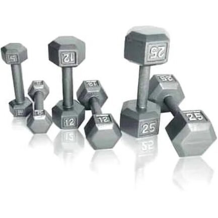 cap barbell 85lb cast iron hex dumbbell, single cap barbell 85lb cast iron hex dumbbell, single
