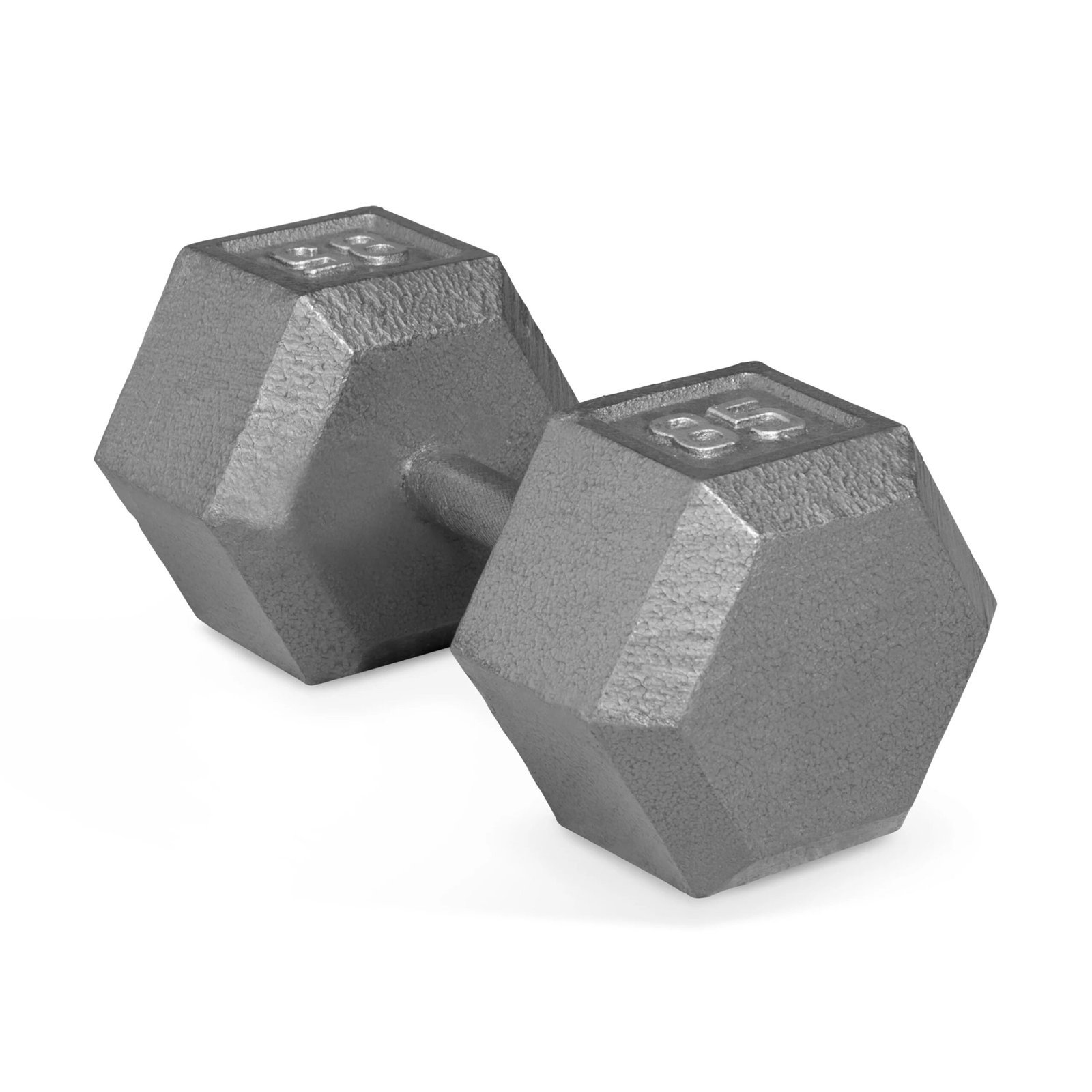 cap barbell 85lb cast iron hex dumbbell, single cap barbell 85lb cast iron hex dumbbell, single