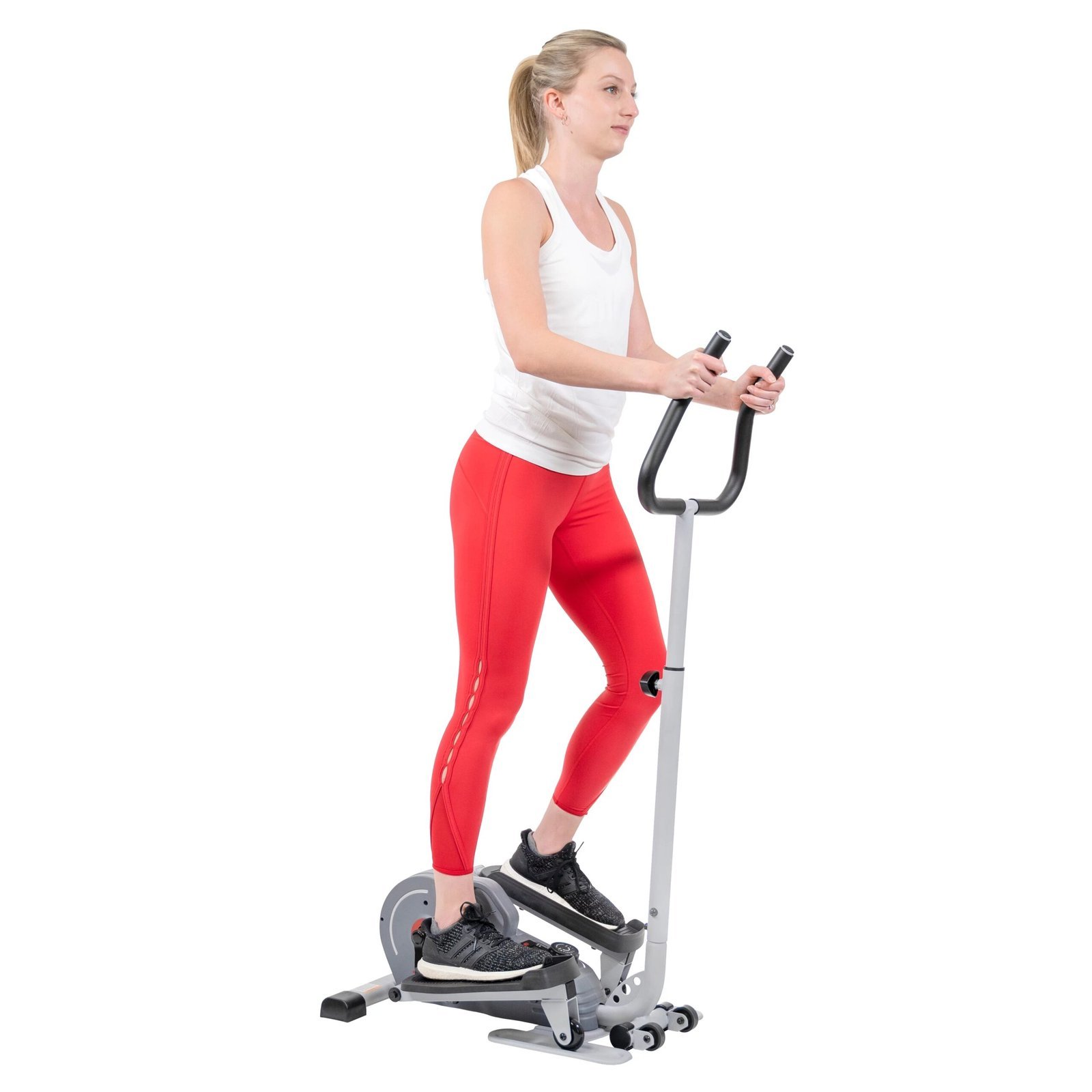 sunny health & fitness compact magnetic standing elliptical machine w/ handlebars – portable workout stepper for home, sf e3988 sunny health & fitness compact magnetic standing elliptical machine w/ handlebars – portable workout stepper for home, sf e3988