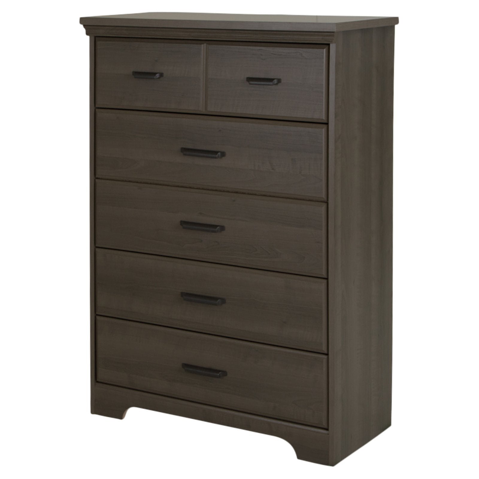 south shore versa 5 drawer chest, gray south shore versa 5 drawer chest, gray