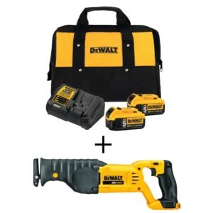 dewalt 20 volt max cordless reciprocating saw with (2) 20 volt batteries 5.0ah and charger💝 last day for clearance