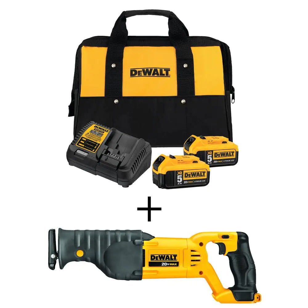 dewalt 20 volt max cordless reciprocating saw with (2) 20 volt batteries 5.0ah and charger💝 last day for clearance dewalt 20 volt max cordless reciprocating saw with (2) 20 volt batteries 5.0ah and charger💝 last day for clearance