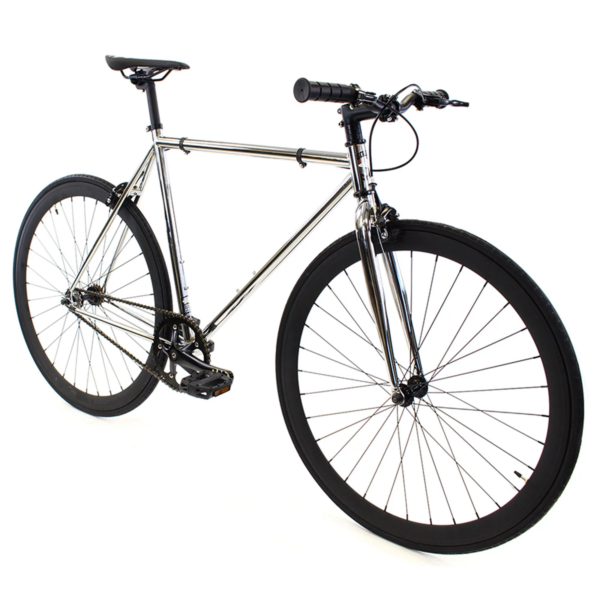 golden cycles chrome chrome/black fixed gear 52 cm golden cycles chrome chrome/black fixed gear 52 cm
