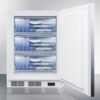 ada compliant commercial built in medical all freezer capable of 25 c operation, with wrapped stainless steel door, horizontal handle, and lock ada compliant commercial built in medical all freezer capable of 25 c operation, with wrapped stainless steel door, horizontal handle, and lock