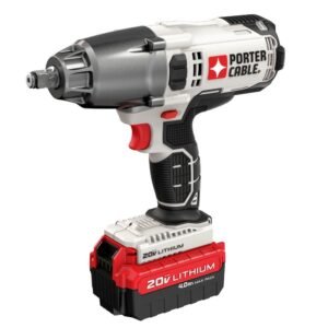 porter cable 20v 1/2 in. cordless brushed impact wrench kit (battery & charger)