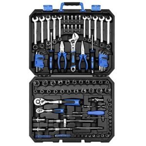 dekopro 118 piece tool kit professional auto repair tool set combination package socket wrench with most useful mechanics tools
