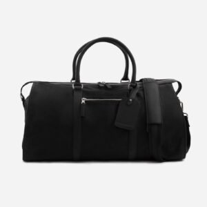davis weekender bag – waxed canvas and pull up leather – men’s
