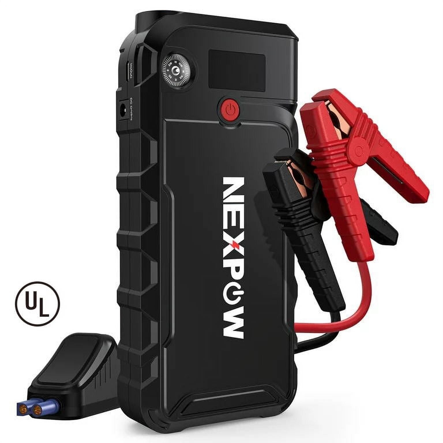 nexpow battery jump starter – 3000a peak 23800mah car jump starter (up to 9.0l gas or 8.5l diesel engine) – 12v portable battery booster with lcd display nexpow battery jump starter – 3000a peak 23800mah car jump starter (up to 9.0l gas or 8.5l diesel engine) – 12v portable battery booster with lcd display