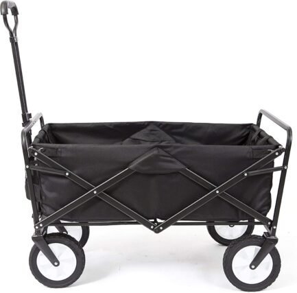 macsports collapsible folding outdoor utility wagon black macsports collapsible folding outdoor utility wagon black