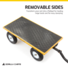 gorilla carts 1200 pound capacity steel utility cart wagon with removable sides gorilla carts 1200 pound capacity steel utility cart wagon with removable sides