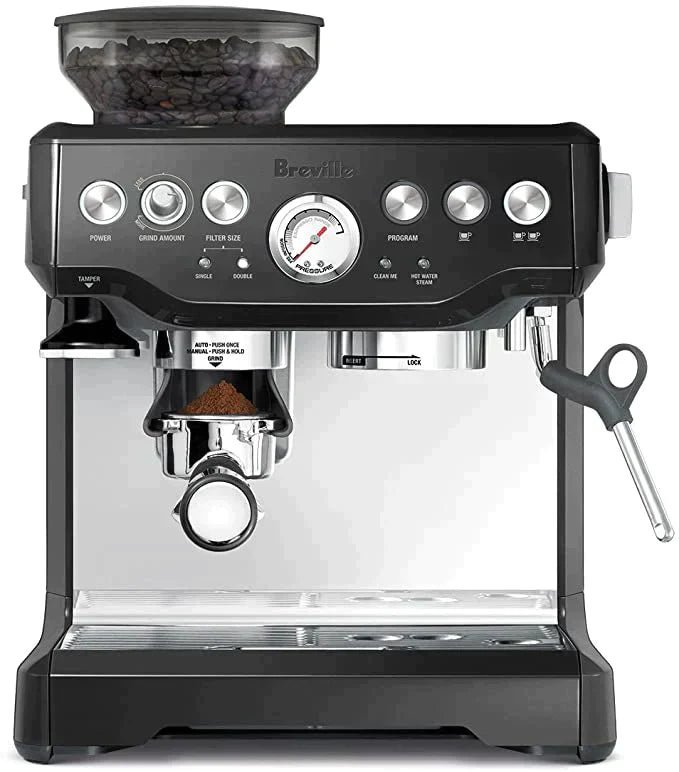 breville bes870bsxl barista express espresso machine, black sesame breville bes870bsxl barista express espresso machine, black sesame