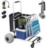 gdlf foldable beach cart with adjustable handle and 12″ balloon wheels, heavy duty aluminum 220lbs capacity gdlf foldable beach cart with adjustable handle and 12″ balloon wheels, heavy duty aluminum 220lbs capacity